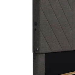 Yanis Upholstered Bed With USB - Room & Joy -Bedroom Furniture Store GUEST e144e563 aadc 4474 9e67 d63bf716d06f