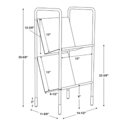 Two-Tier Metal Vinyl Record Storage Rack Black - Hearth & Hand™ With Magnolia -Bedroom Furniture Store GUEST e61e656a 2061 4a63 b99c 85e84f0ab94f