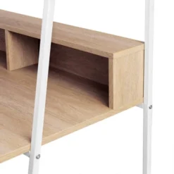 36" Writing Desk With Open Storage Ladder Bookshelf - Saracina Home -Bedroom Furniture Store GUEST e6b06f69 3c40 4d14 89cd a621a54542e1