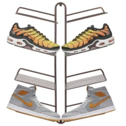 MDesign Metal Shoe Display & Storage Rack, 4 Tier, Wall Mount -Bedroom Furniture Store GUEST e7e72ea2 63ba 4a7b 8803 bccd233dde4f