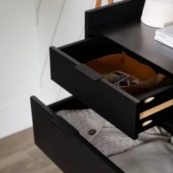 Mid-Century Modern Solid Wood 6 Drawer Vertical Dresser - Saracina Home -Bedroom Furniture Store GUEST e8d3a4b7 5308 4d34 8cd1 518fded88a6b