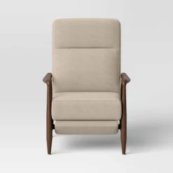 Dusk Mid-Century Wooden Arm Recliner - Threshold™ -Bedroom Furniture Store GUEST ea45fcc0 2c4c 43d3 b29d 29c39e899adb
