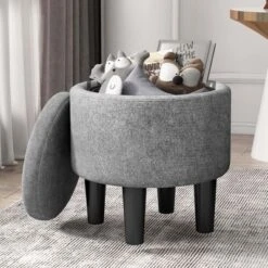 Costway Modern Accent Chair With Ottoman Armchair Barrel Sofa Chair With Footrest Grey 14 Costway Modern Accent Chair With Ottoman Armchair Barrel Sofa Chair With Footrest Grey -Bedroom Furniture Store GUEST eb1fb0c7 75fa 4140 af2a e80c8f4cbdc0