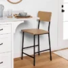 Wood & Steel Counter Stool -Natural/Black - Hearth & Hand™ With Magnolia -Bedroom Furniture Store GUEST eb4c6eaf fe1a 4354 a468 e825ff634758