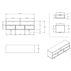Cara Mid-Century Modern 3 Drawer TV Stand For TVs Up To 65" - Saracina Home 36 Cara Mid-Century Modern 3 Drawer TV Stand For TVs Up To 65" - Saracina Home -Bedroom Furniture Store GUEST eddff1d9 3448 4181 a60a 1b127bbf16df