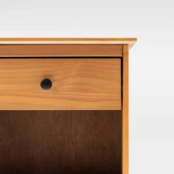 Stiva Classic Mid-Century Modern 1 Drawer Nightstand - Saracina Home -Bedroom Furniture Store GUEST ef3bcb3d 21cf 4f34 97e2 f86d10a0ba40