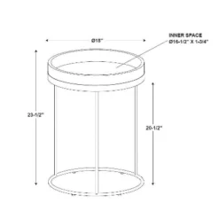 Wood & Steel Accent Side Table - Natural/Black - Hearth & Hand™ With Magnolia -Bedroom Furniture Store GUEST f1970950 e325 494c 9c80 57b3608cf0fd