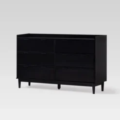 Mid-Century Modern Solid Wood 6 Drawer Double Dresser - Saracina Home 27 Mid-Century Modern Solid Wood 6 Drawer Double Dresser - Saracina Home -Bedroom Furniture Store GUEST f28737c7 21cc 4ac1 a20c e0fb2c873759
