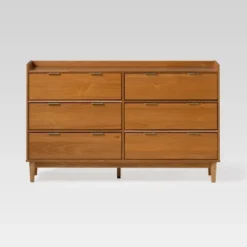 Mid-Century Modern Solid Wood 6 Drawer Double Dresser - Saracina Home 38 Mid-Century Modern Solid Wood 6 Drawer Double Dresser - Saracina Home -Bedroom Furniture Store GUEST f40a606f 0c8e 43a8 b20e 6173eadd8c07