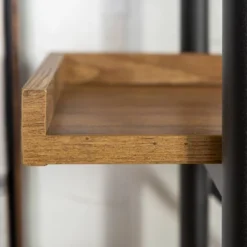 68" 5 Tray Shelf Urban Pipe X Back Bookshelf - Saracina Home -Bedroom Furniture Store GUEST f414af8b f462 42d1 a49d bd9647b53dec