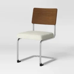 2pk Cecilton Chrome Cantilever Dining Chairs Cream Boucle - Threshold™ 11 2pk Cecilton Chrome Cantilever Dining Chairs Cream Boucle - Threshold™ -Bedroom Furniture Store GUEST f467ac82 933d 40fb b02c 63edbb24066f