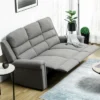 HOMCOM Recliner Sofa Couch With Easy Pull Handles And Adjustable Footrest, 3 Seater Sofa Modern Couch, Gray 2 HOMCOM Recliner Sofa Couch With Easy Pull Handles And Adjustable Footrest, 3 Seater Sofa Modern Couch, Gray -Bedroom Furniture Store GUEST f46da0ef 33d1 4257 9d82 621811f937e2