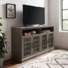 Transitional 4 Door Windowpane TV Stand For TVs Up To 65" - Saracina Home -Bedroom Furniture Store GUEST f65e182b 32d5 42aa 9fc8 2e5b84107c24