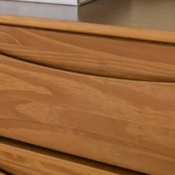 Mid-Century Modern Contoured 5 Drawer Chest Of Drawers - Saracina Home -Bedroom Furniture Store GUEST f771bc5b 00e3 4d3b 9835 237e83a63c48