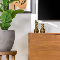 Solid Wood Mid-Century Modern TV Stand For TVs Up To 65" - Saracina Home 20 Solid Wood Mid-Century Modern TV Stand For TVs Up To 65" - Saracina Home -Bedroom Furniture Store GUEST faab6dec 2110 4cdc b95e 363b96218060
