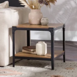 Set Of 2 Benny Urban Industrial Angle Iron Side Tables - Saracina Home -Bedroom Furniture Store GUEST fb2a554d 6054 4753 b5b4 44f760fd07d6