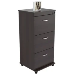 40.16" 3 Drawer Locking File Cabinet Espresso - Inval -Bedroom Furniture Store GUEST fb2d5eb7 eefe 4761 ab1d 5cb2d85754f5