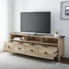 4 Drawer Farmhouse TV Stand For TVs Up To 80" - Saracina Home -Bedroom Furniture Store GUEST fc53e969 d6ad 444b a168 c43343c57c50