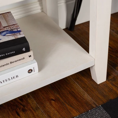 48" Farmhouse Solid Wood 2 Drawer Buffet White - Saracina Home 11 48" Farmhouse Solid Wood 2 Drawer Buffet White - Saracina Home - Image 10