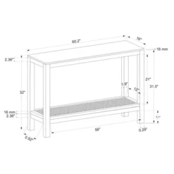 Console Table With Woven Rattan Shelf Black - Threshold™ Designed With Studio McGee -Bedroom Furniture Store GUEST fd806213 5ef7 492e a065 be15b39cc53e